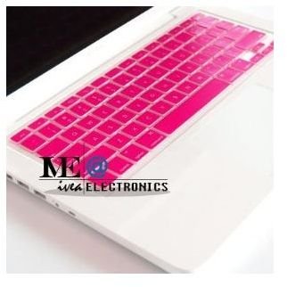 Pink computer keyboard cover for MacBooks