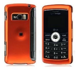 Lg Env3 : Vx-9200 Crystal Rubber Surface Phone Cover Case Orange