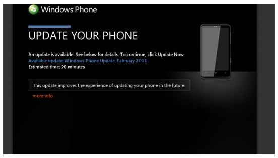 Installing a Windows Phone update