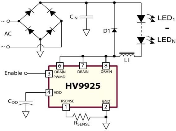 Led driver ll1 10 42 e cc схема