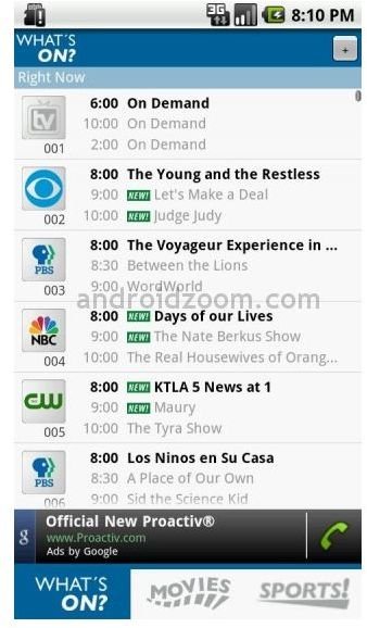 tv listings