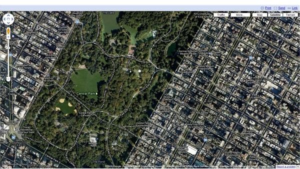 2 - Central Park, NY Google Maps Satellite View