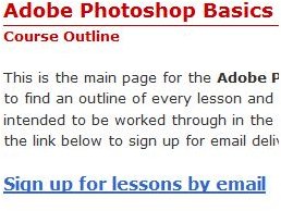 Photoshop Basics Course