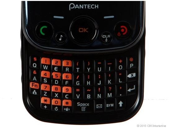 Pantech Jest Softkeys and Qwerty Keyboard