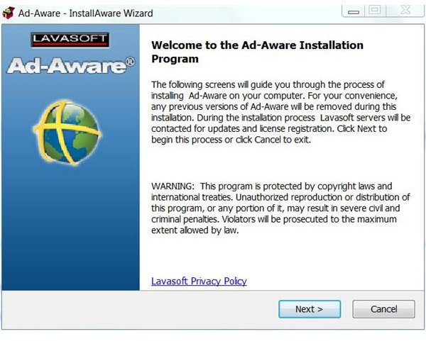 Lavasoft Ad-Aware 2011 Installation