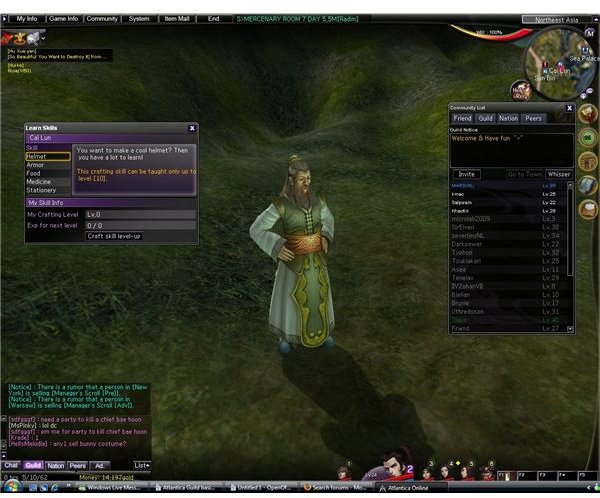 Atlantica Online Crafting Basics