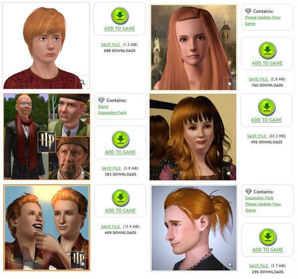 The Sims 3 The Weasleys