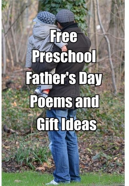 Preschool Father's Day Gift Ideas: Free Poems and Easy Projects You Can Make