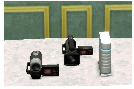 The Sims 3 video cameras and data tower