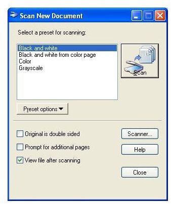 Microsoft Office Document Scanning double sided unavailable 