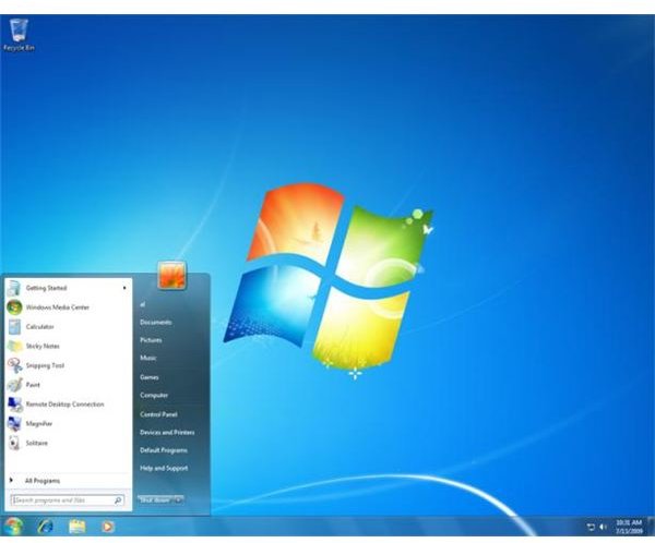 Windows Operating System Comparison - Windows 7