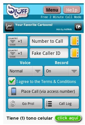 Bluff My Call iPhone App 2