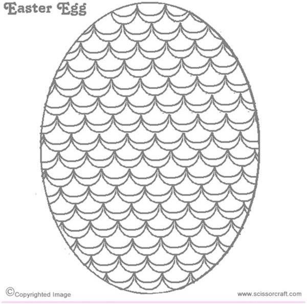 Easter egg template