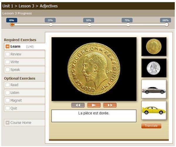 Live Mocha French 101 - Unit 1, Lesson 3 Screenshot