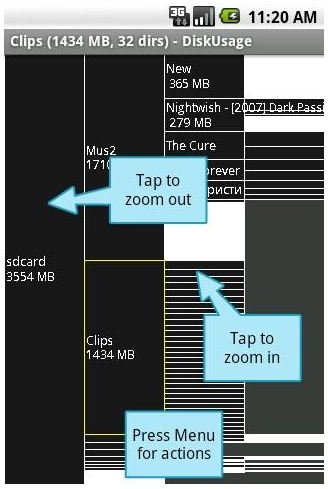 Android App to Manage Internal Phone Storage