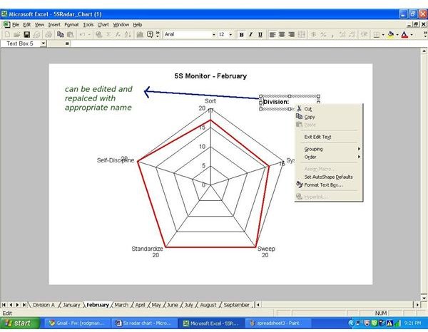 5s Radar Chart Template