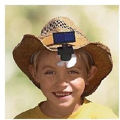 Gaiam Solar Powered Outdoor Hat Fan