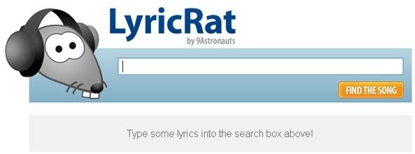 Lyric Rat - The Most Unique Site Where You Can Type in Lyrics to Search for a Song on Your Tweets