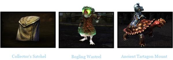 Bogling Wastrel, Tartagon Mount, and Collector&rsquo;s Satchel