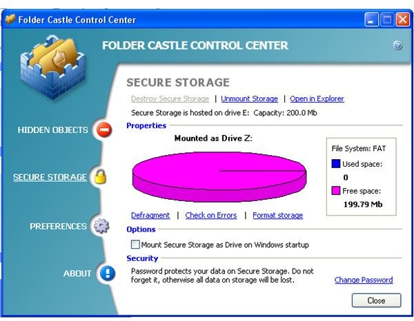 Secure Storage Created