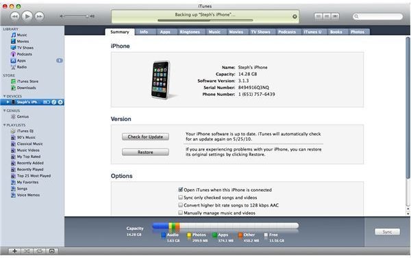 Restore iPhone from iTunes