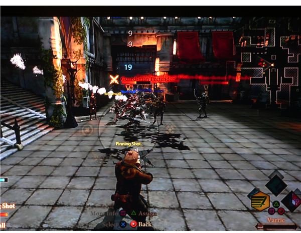 A guide to the Rogue class in Dragon Age 2: Varric using Pinning Shot.