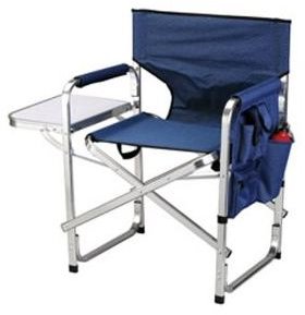 Ming&rsquo;s Mark SL1204-BLUE Blue Full Back Folding Director&rsquo;s Chair