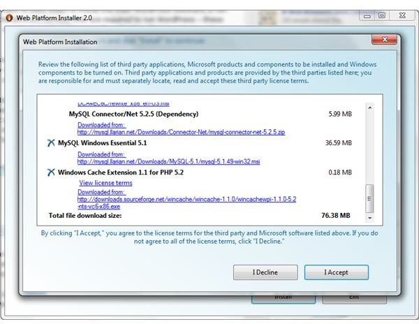 Use Microsoft Web PI to Install Joomla on your PC