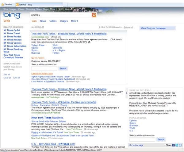 Bing.com Advanced Search Engine