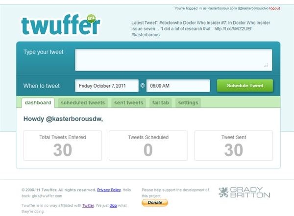 Most Twitter tools are available via websites