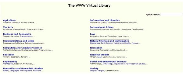 WWW Virtual Library Search 