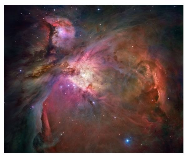Hubble&rsquo;s image of the Orion Nebula. Credit: NASA