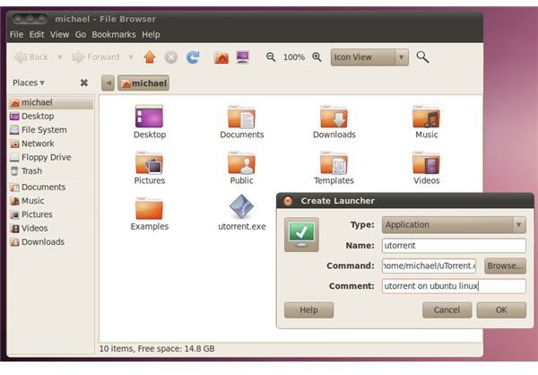 ubuntu linux wine launcher