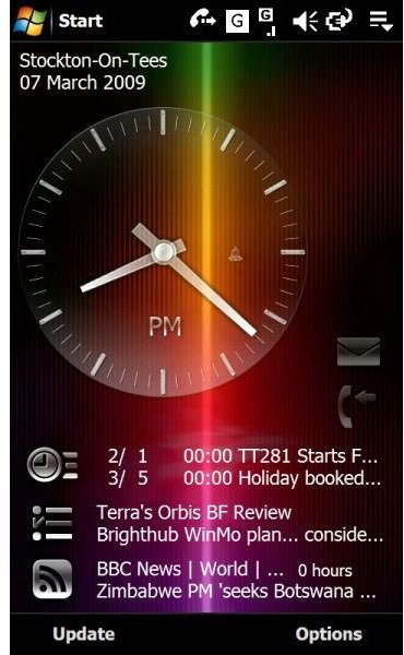 Alternative Windows Mobile 6.1 Today Screen