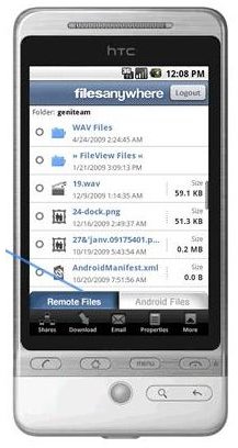 FilesAnywhere Android App