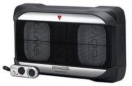 KENWOOD KSC-SW10 Dual 5X7 inch 150 Watts Powered Enclosed Subwoofer with Remote