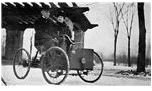 Mr. and Mrs. Henry Ford in his first car. 