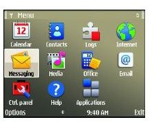 Nokia E72 User Interface