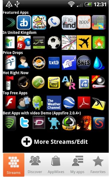 Appsfire Streams