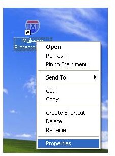 Righ-click the icon to show the context-menu