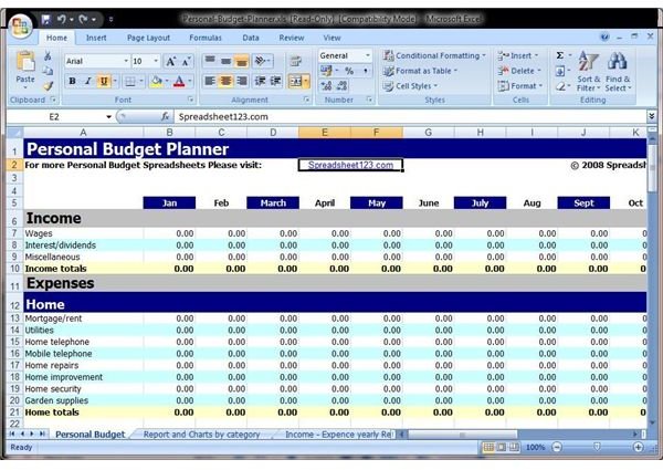 Microsoft Excel spreadsheet software