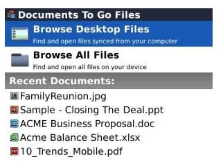 Browse Doc To Go Files