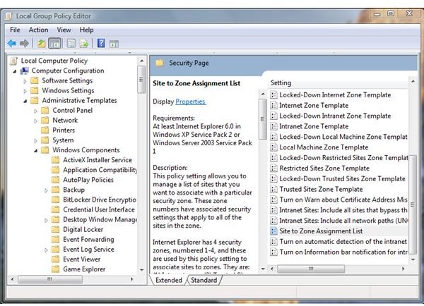 Trusted Sites Internet Explorer Group Policy Object for All Users in a PC or Network