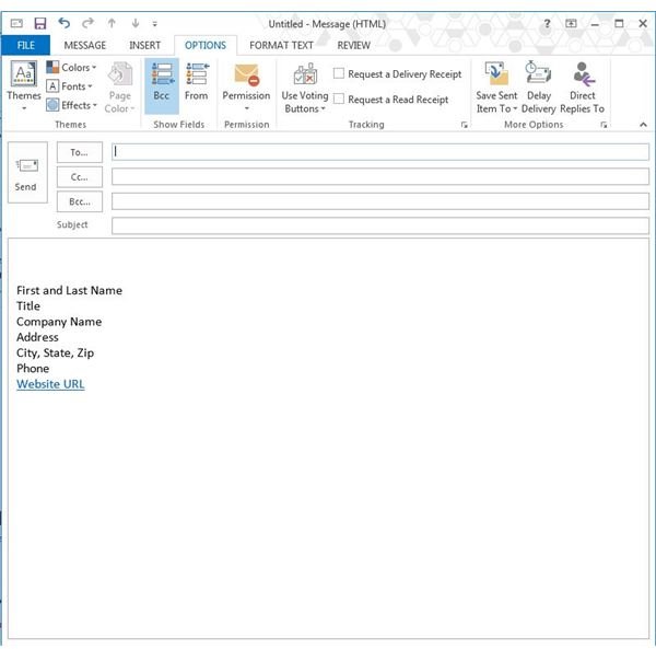 how to add a signature to your email in outlook 2010