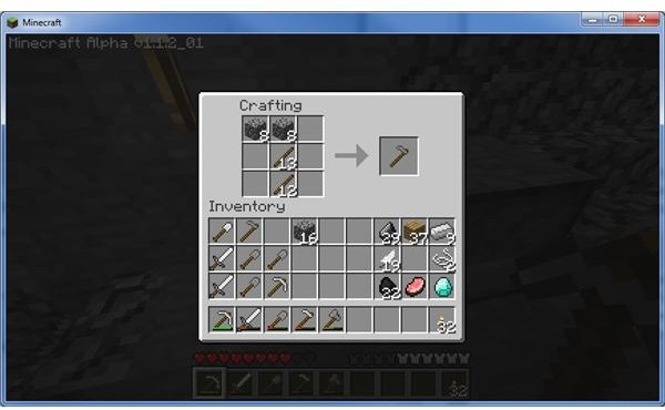 minecraft item tutorial: stone tools