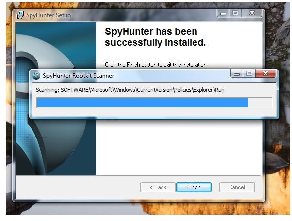 Automatic Scan During Install Process of SpyHunter