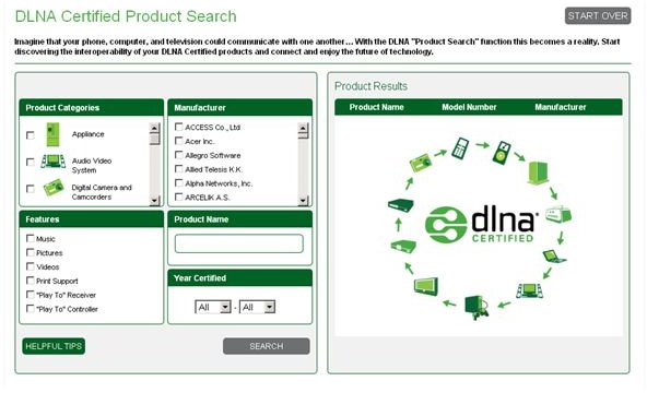 Where to Find a List of DLNA Devices (Certified)