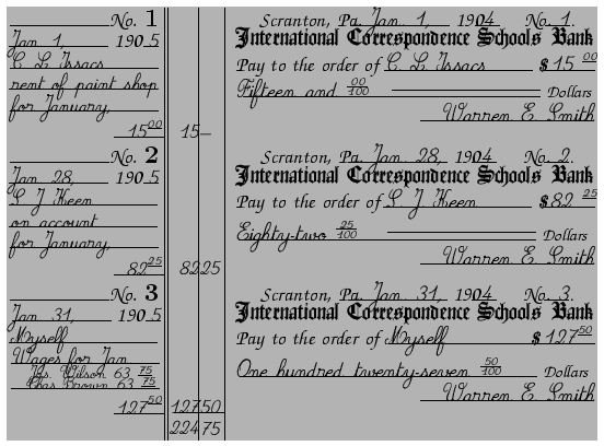 Bookkeeping-Checks