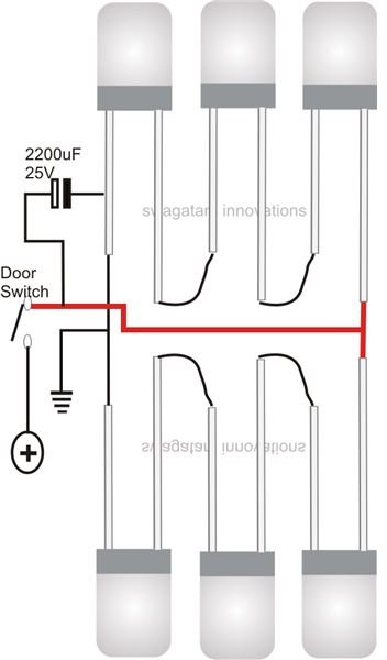 LED Car Roof Light Diagram, Image