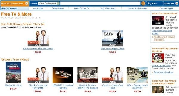 Watch Your Favorite TV Shows Online for Free - Review of Amazon.com's Free Online Television Offerings